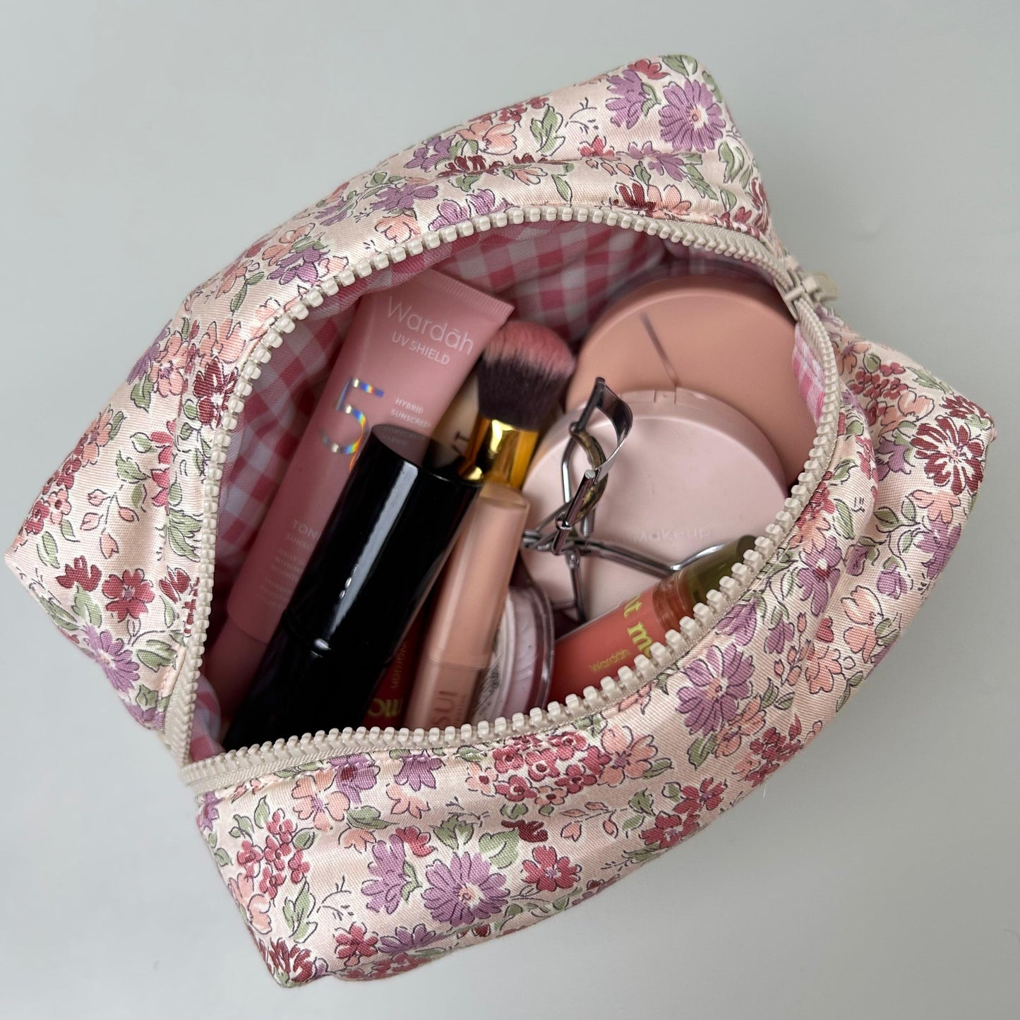 COSMETIC POUCH PUFFY_A7052_CALENDULA PINK