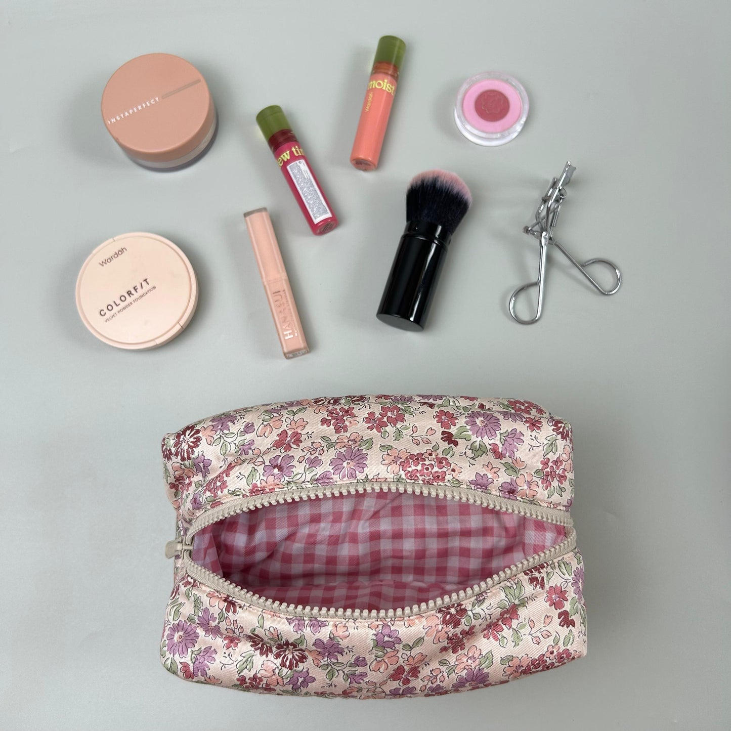 COSMETIC POUCH PUFFY_A7052_CALENDULA PINK