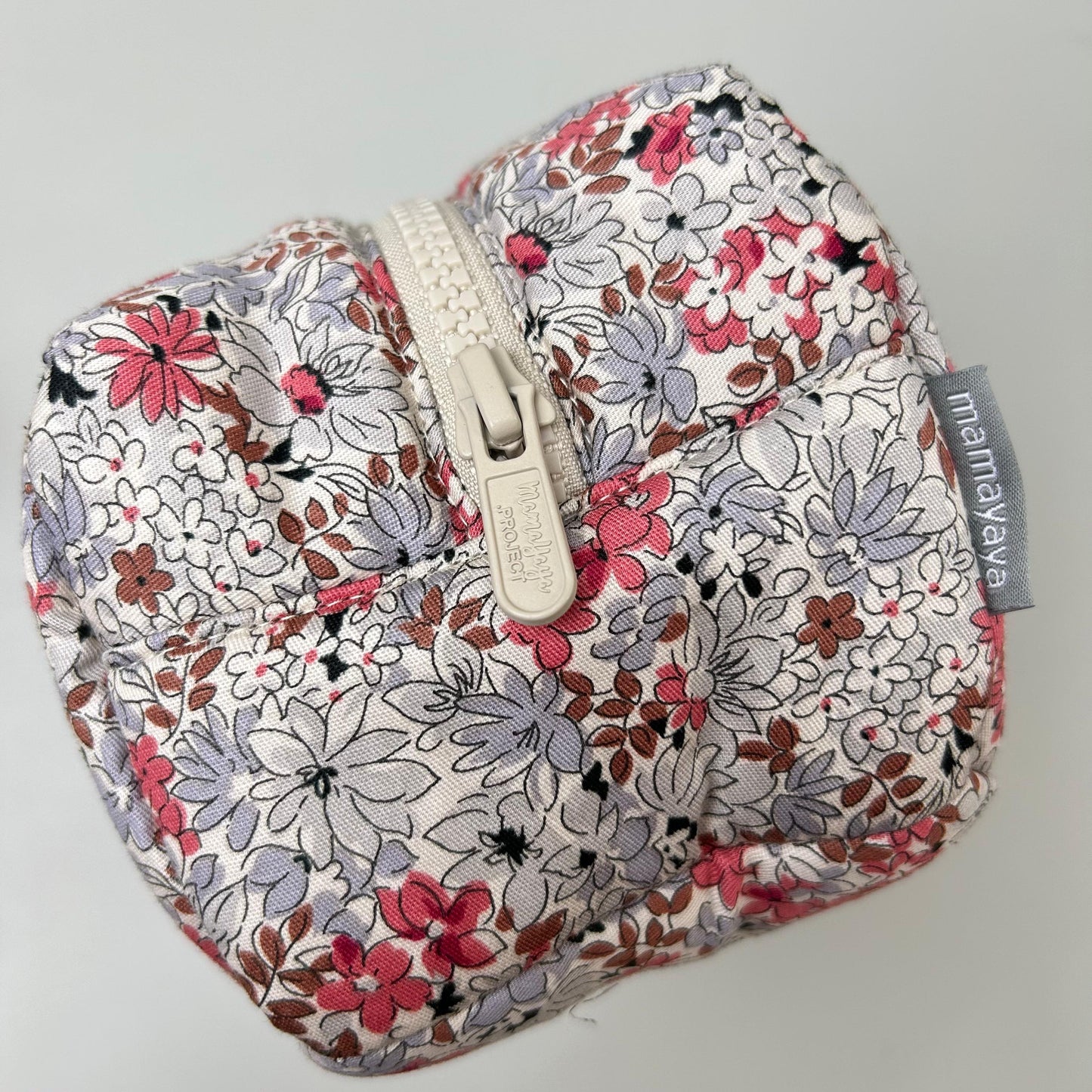 COSMETIC POUCH PUFFY_A7178_AZALEA MAROON
