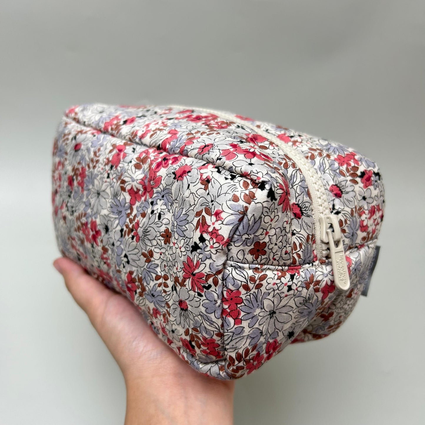 COSMETIC POUCH PUFFY_A7178_AZALEA MAROON