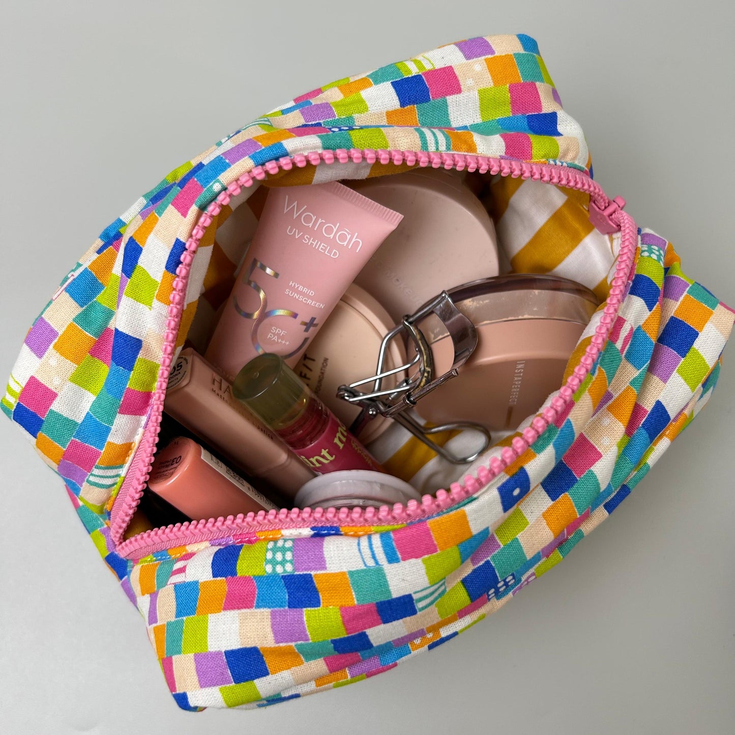COSMETIC POUCH PUFFY_C7058_DADU PINK