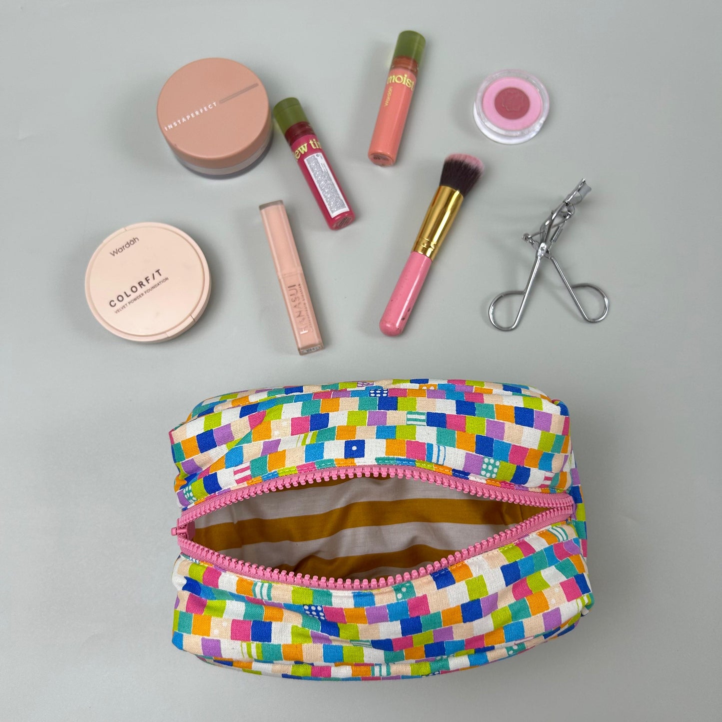 COSMETIC POUCH PUFFY_C7058_DADU PINK