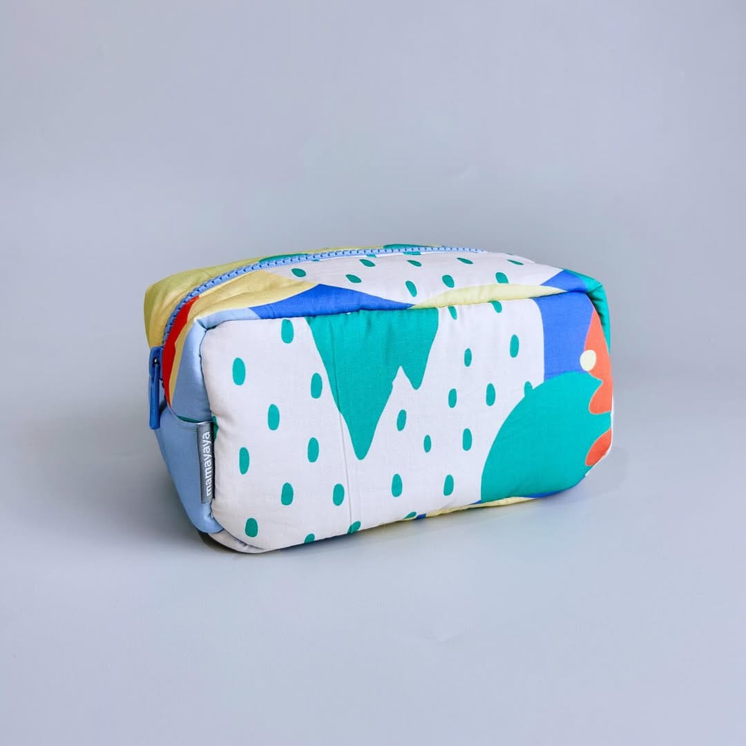 COSMETIC POUCH PUFFY_A7030_ANIMALS SUN