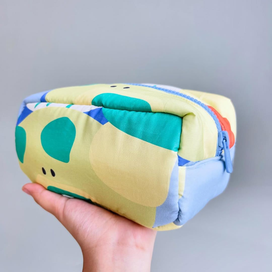 COSMETIC POUCH PUFFY_A7030_ANIMALS SUN