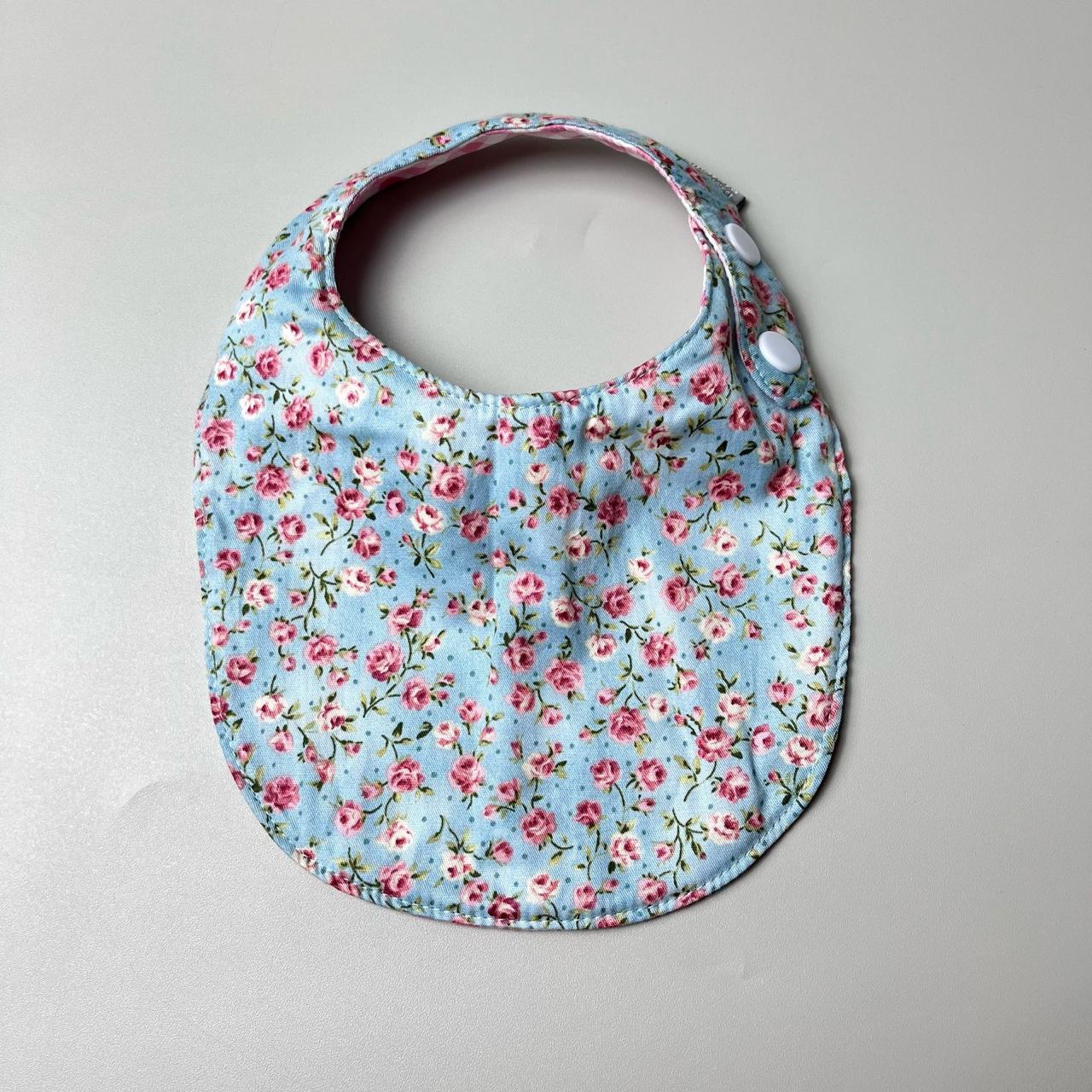 ROUND BIBS_A3008_ROSE DASAR BIRU