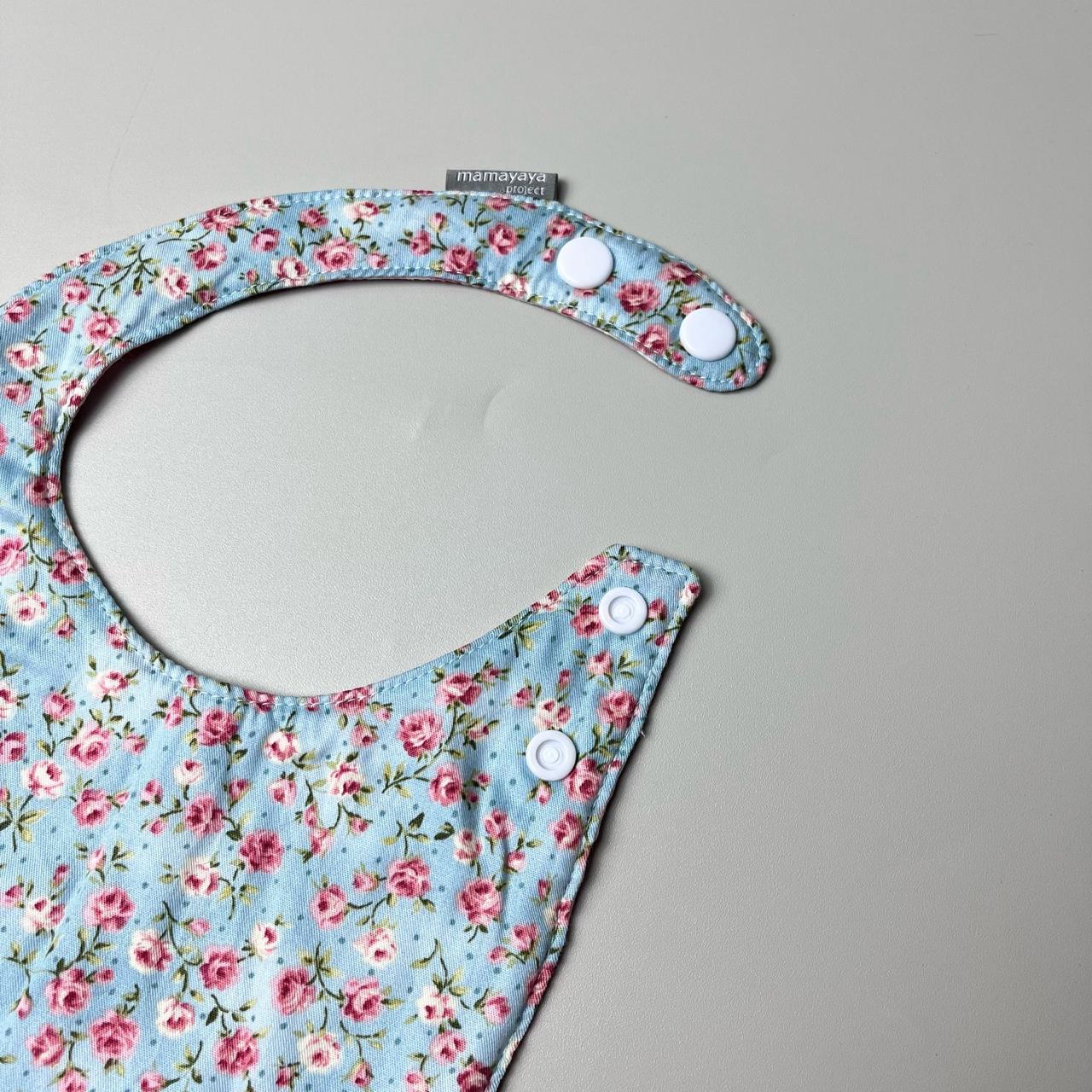 ROUND BIBS_A3008_ROSE DASAR BIRU