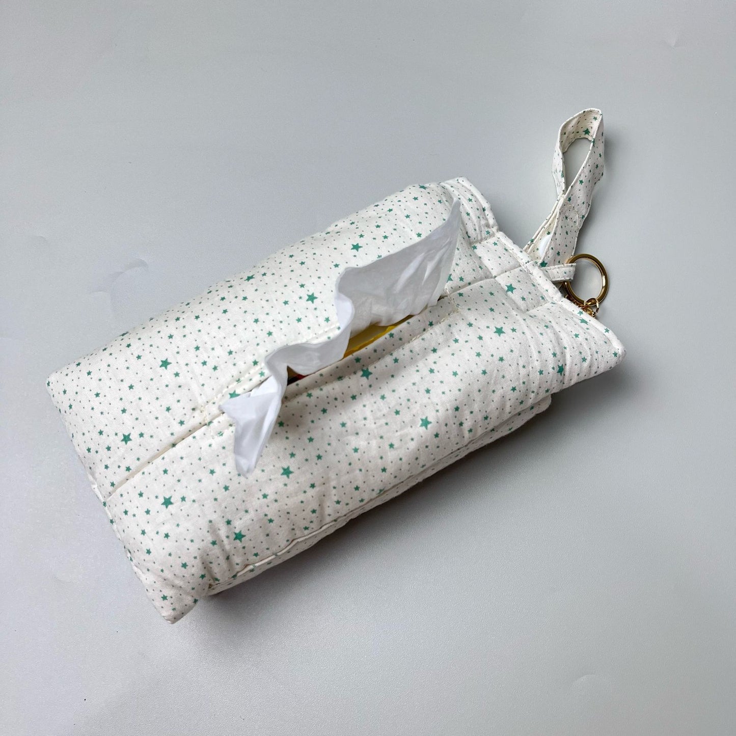 TISSUE POUCH 2 IN 1_A7262_BINTANG MINI HIJAU