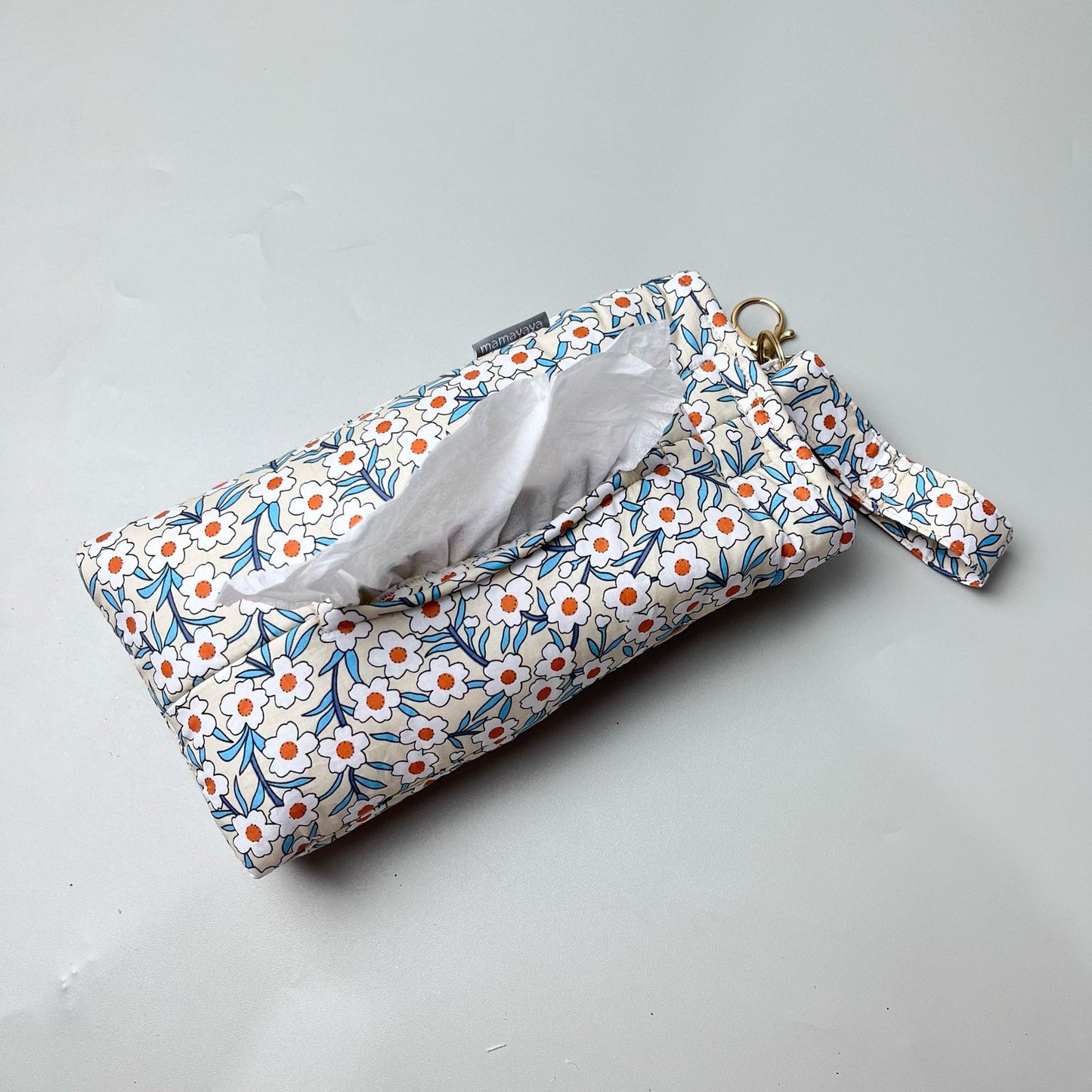 TISSUE POUCH 2 IN 1_A7250_DAISY PUTIH