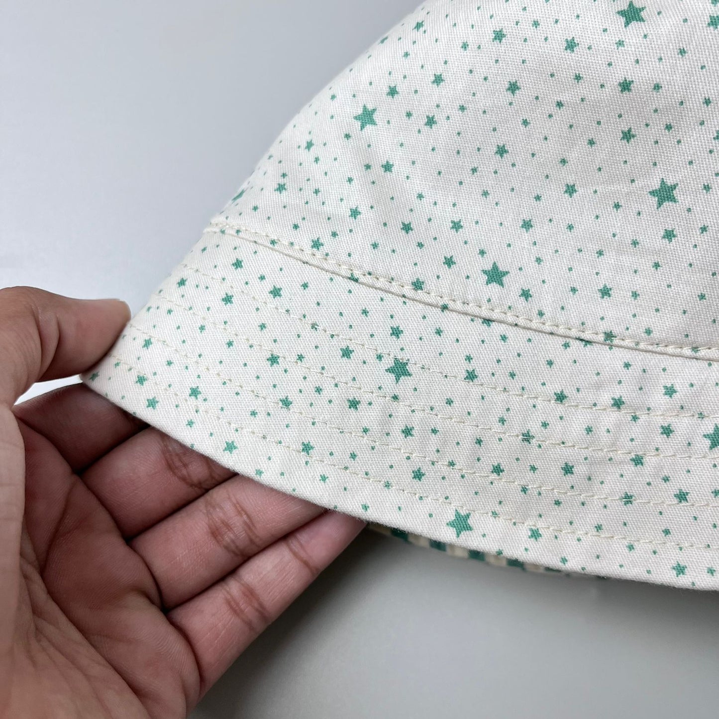 BUCKET HAT_A7262_BINTANG MINI HIJAU_48