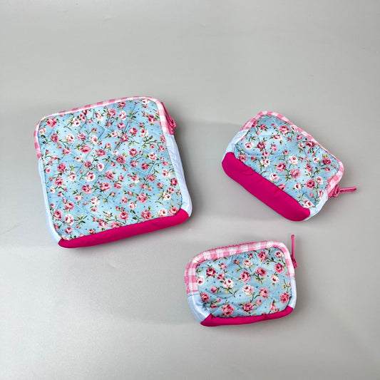 SET POUCH_ROSE BIRU