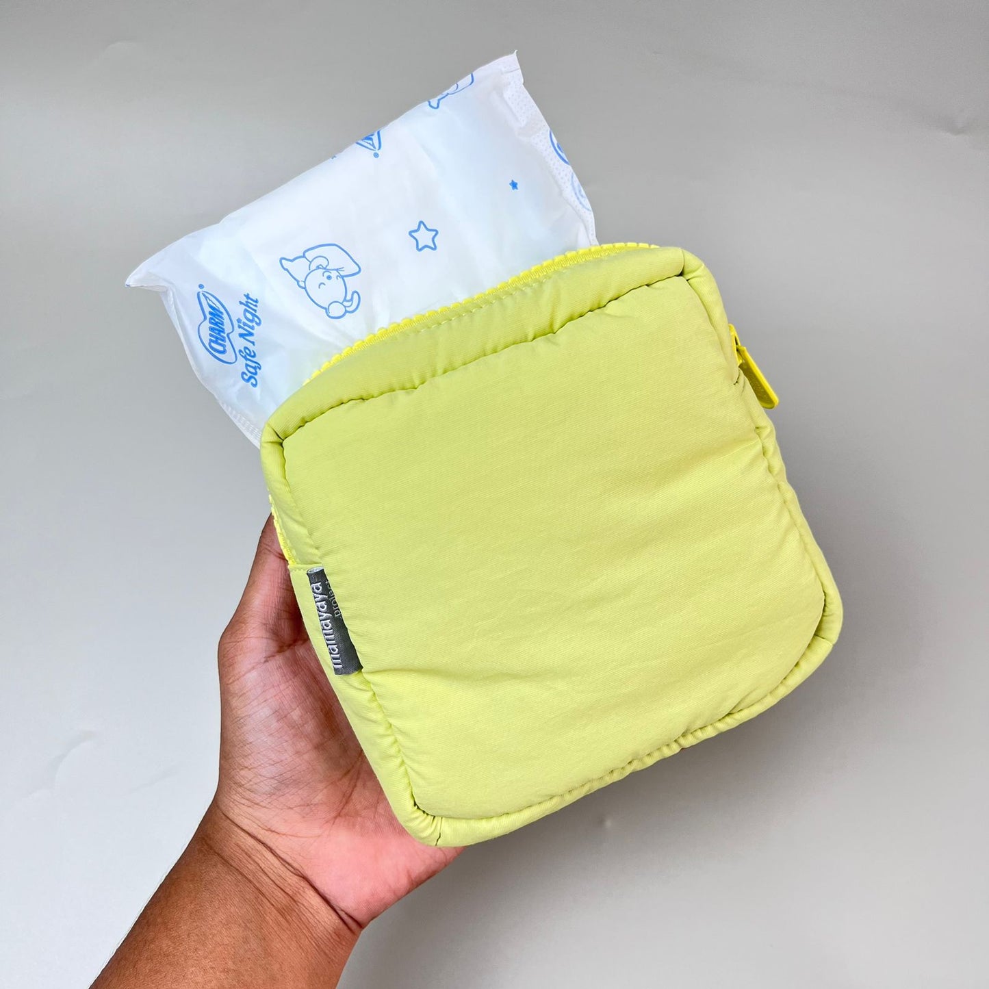 MINI POUCH PUFFY_C6364_LIME GREEN