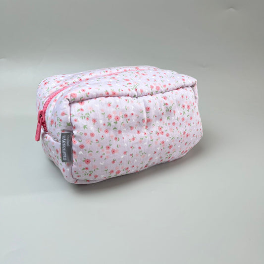 COSMETIC POUCH PUFFY_A7041_MINI DAISY PINK