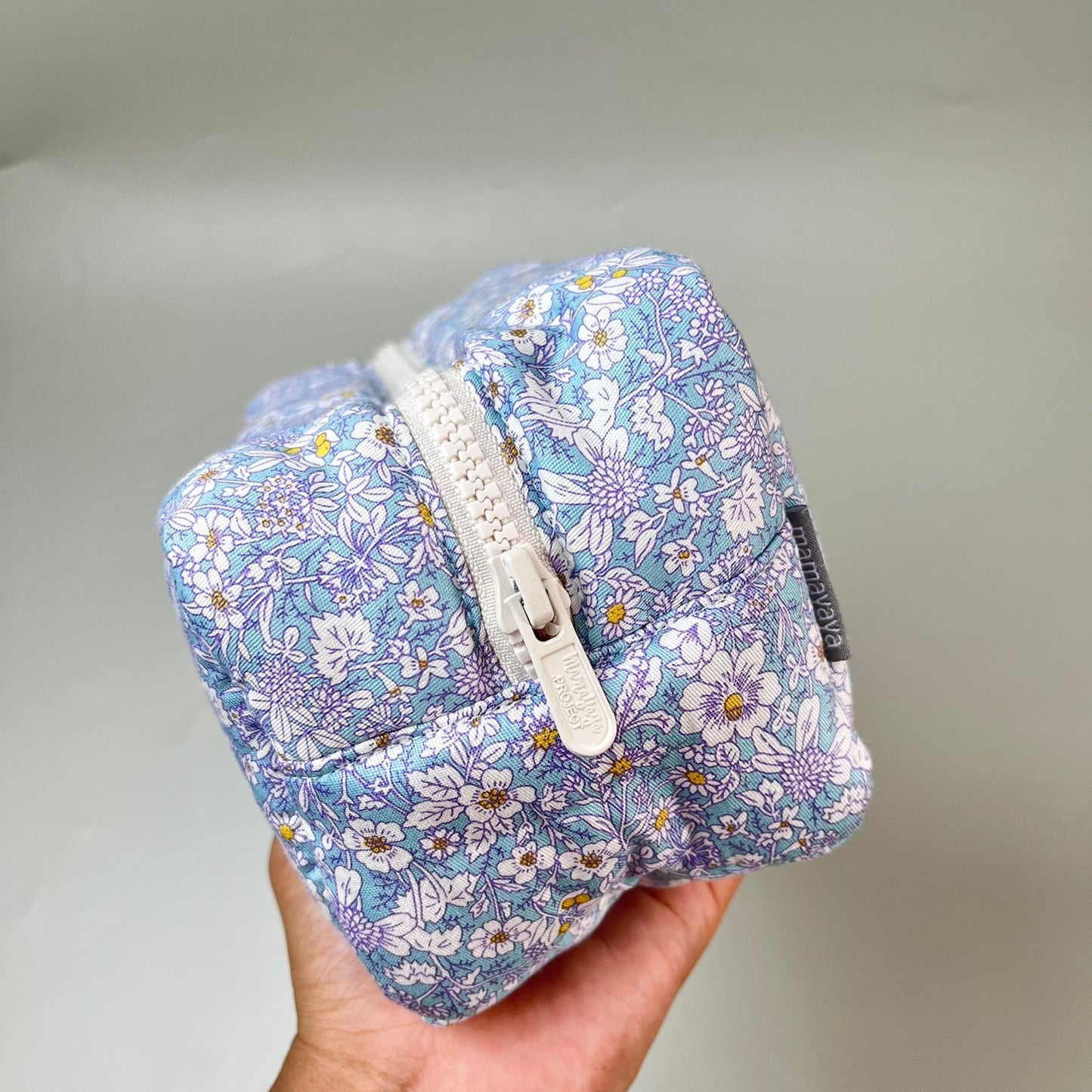 COSMETIC POUCH PUFFY_A7061_MINI KRISAN BIRU