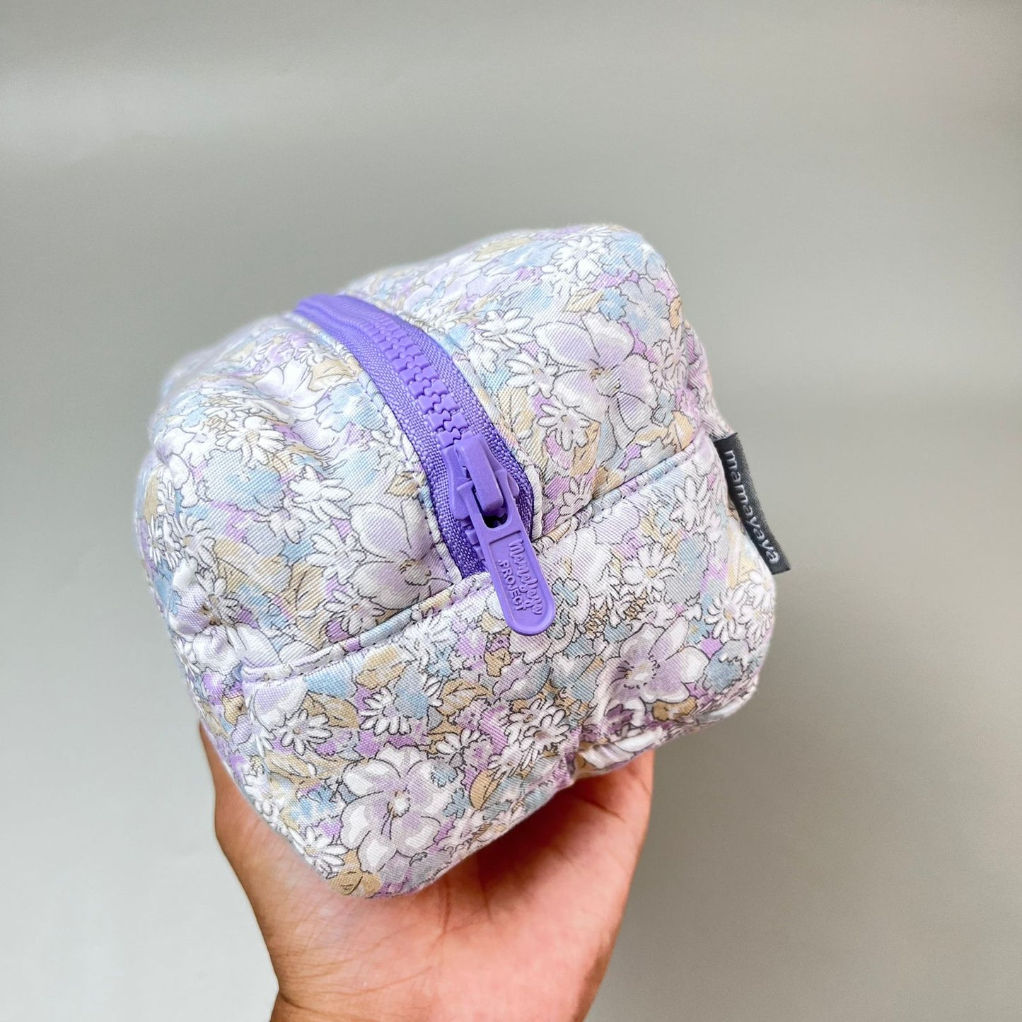 COSMETIC POUCH PUFFY_A6305_LAVATERA LILAC