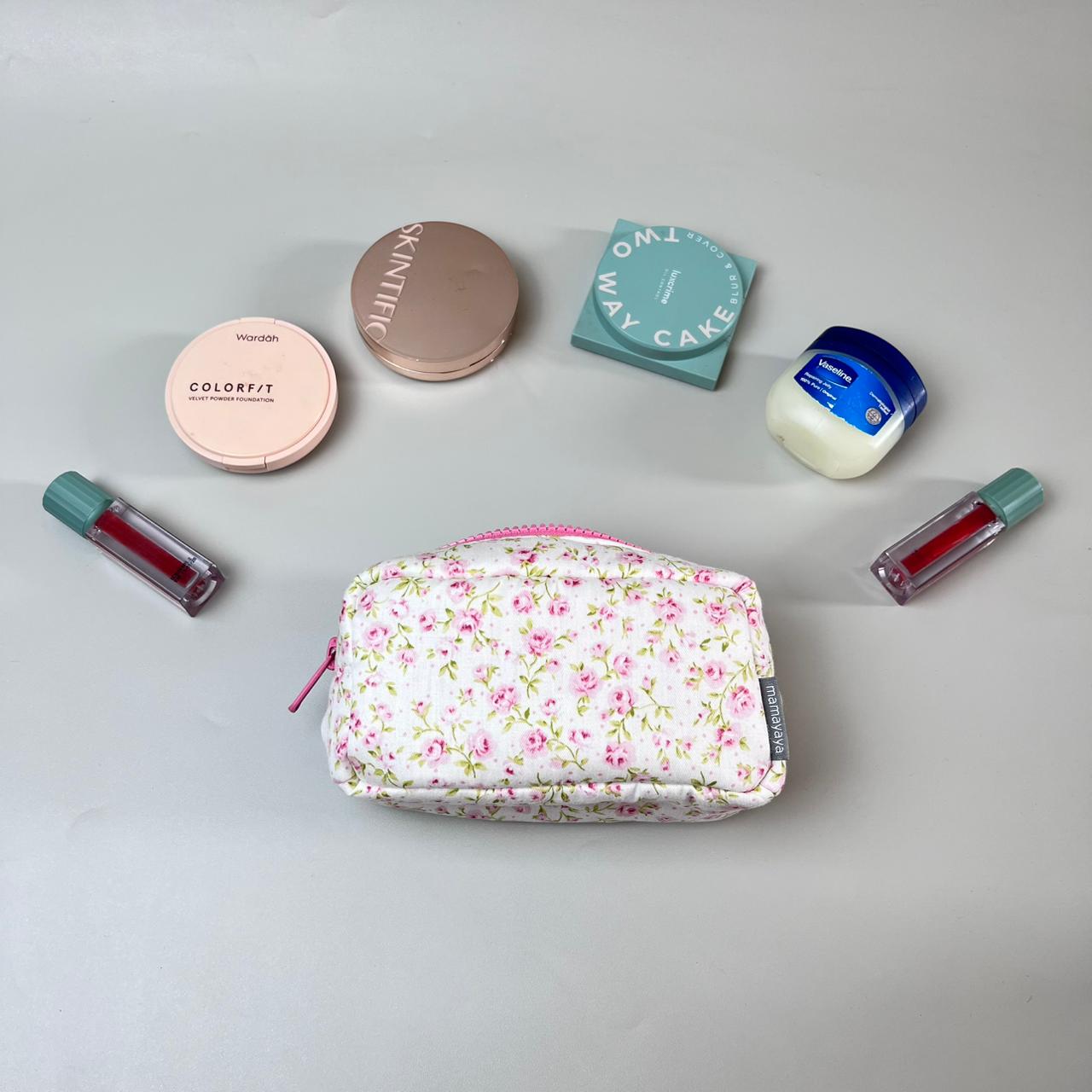 POUCH MEDIUM_A3007_ROSE DASAR CREAM