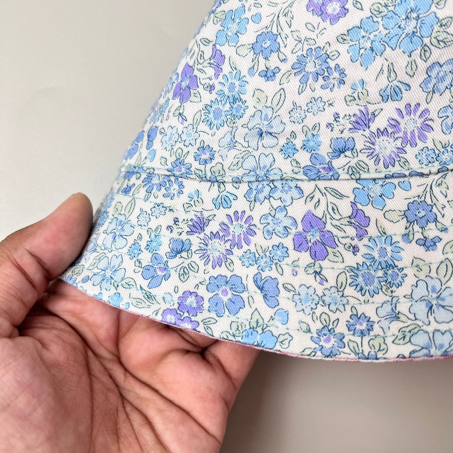 BUCKET HAT_A7257_MINI ASTER BIRU_48