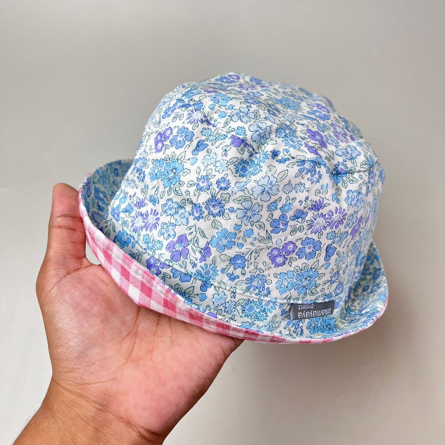 BUCKET HAT_A7257_MINI ASTER BIRU_48