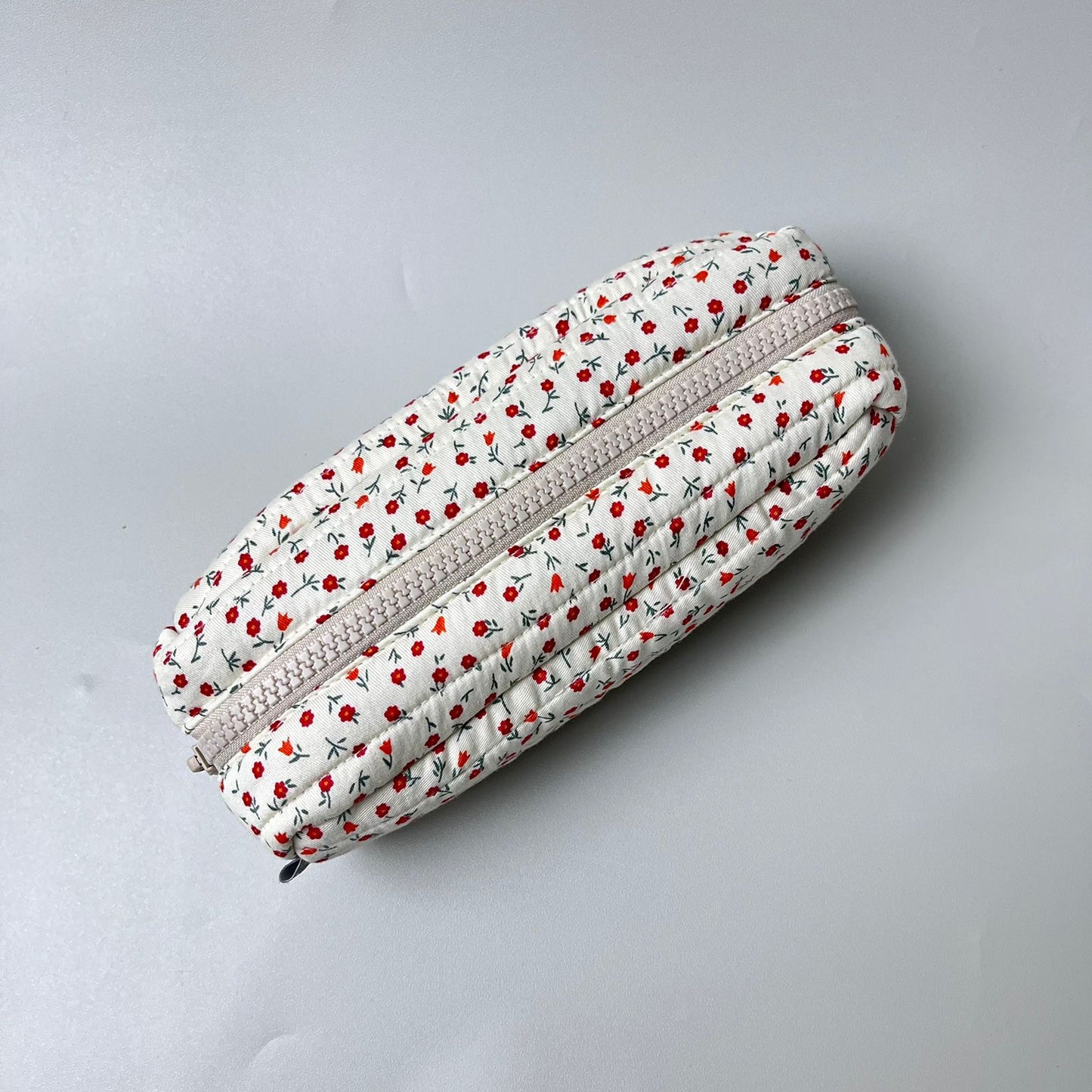 PENCIL CASE_A2048_BUNGA MINI DASAR CREAM
