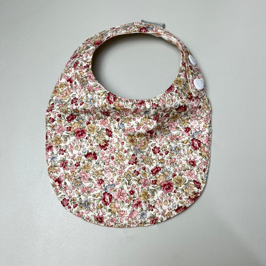 ROUND BIBS_A4121_BUNGA ANEMONE MERAH