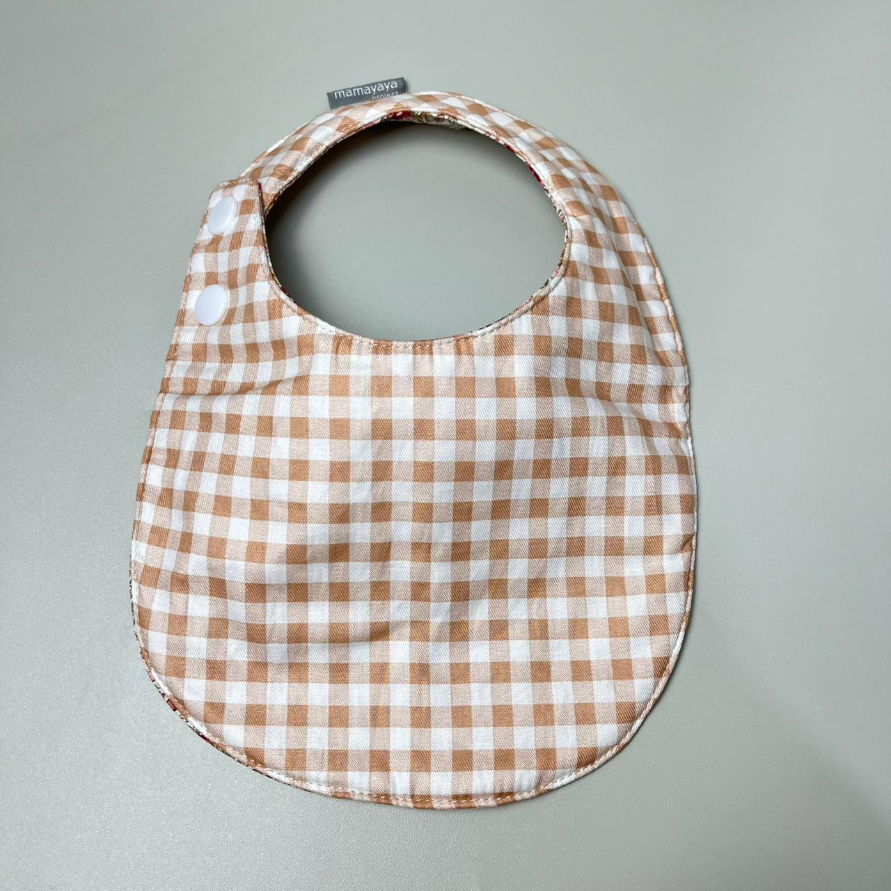 ROUND BIBS_A4121_BUNGA ANEMONE MERAH