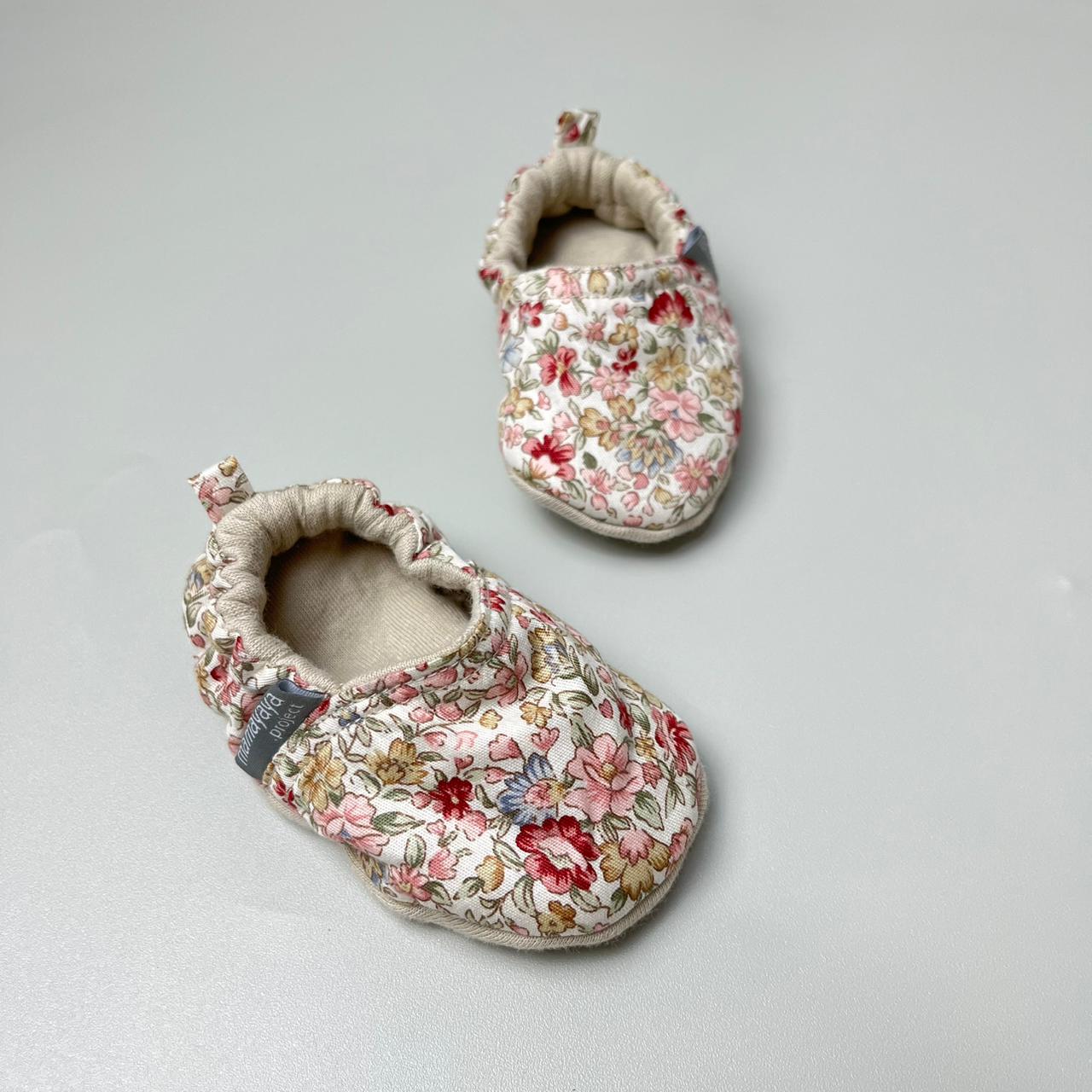 BABY SHOES_A4121_BUNGA ANEMONE MERAH_(6-9)