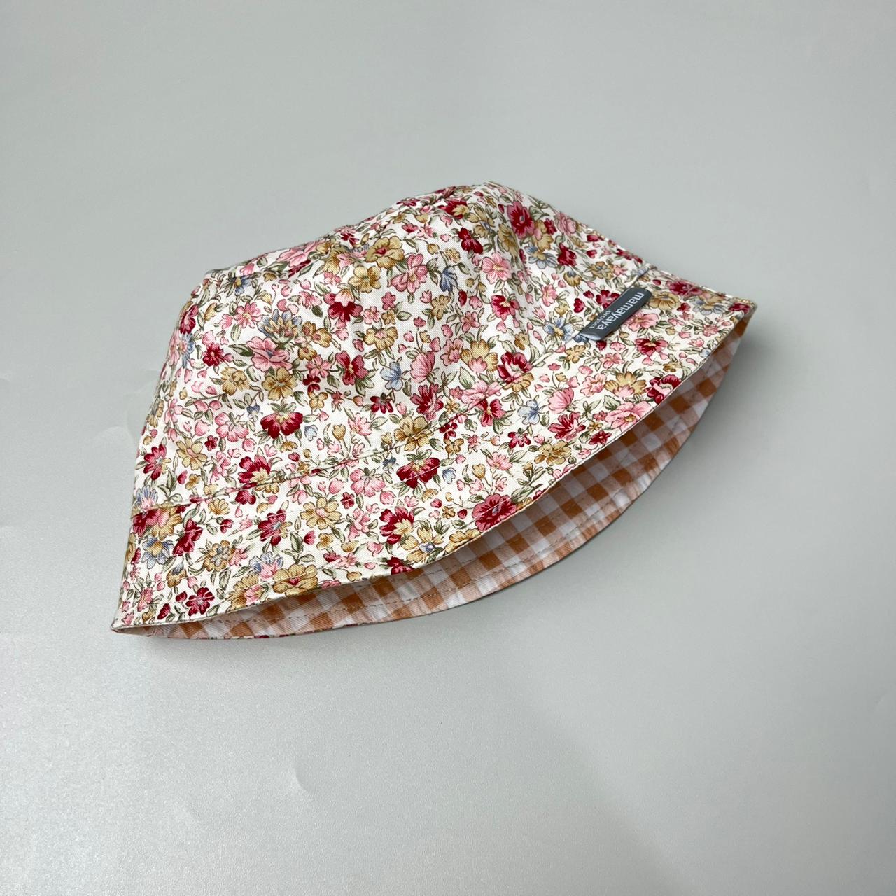BUCKET HAT_A4121_BUNGA ANEMONE MERAH_48