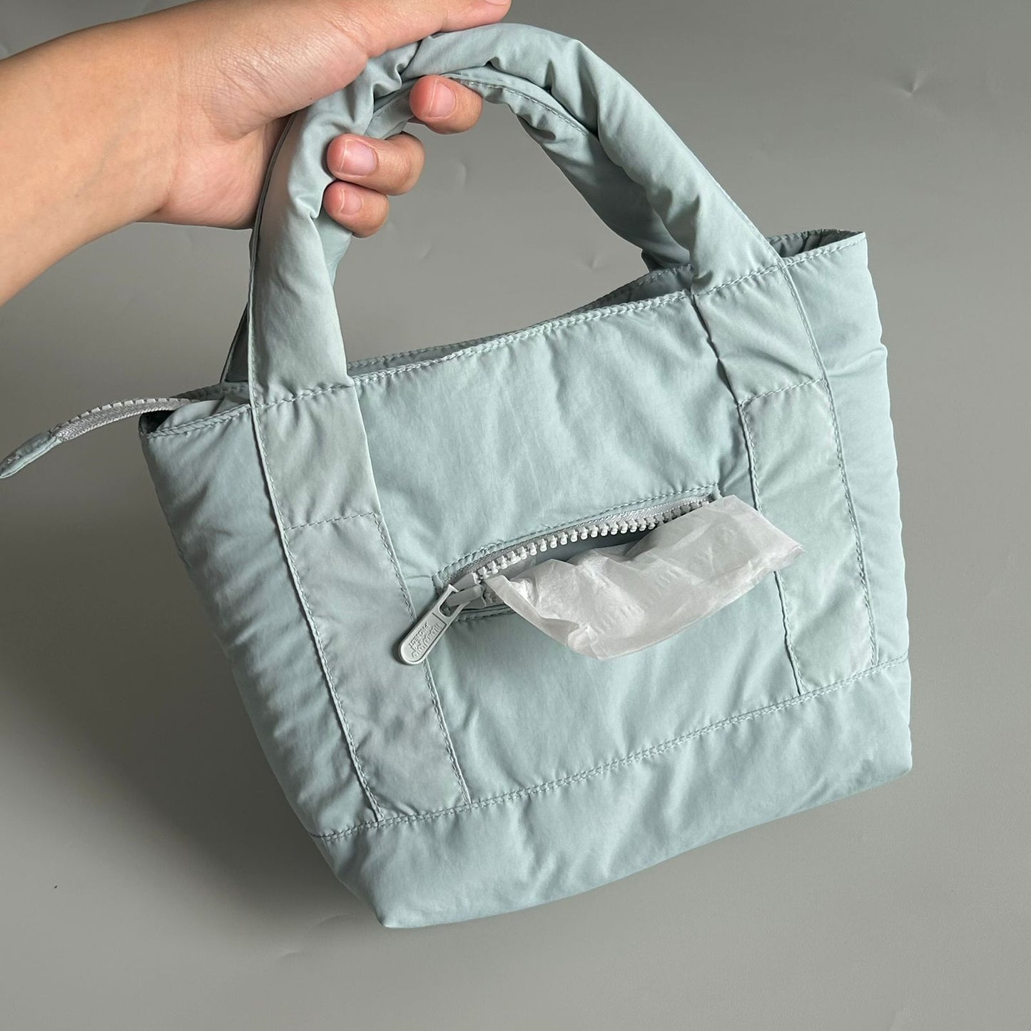 STB - SMALL TOTE BAG_SEA FOAM