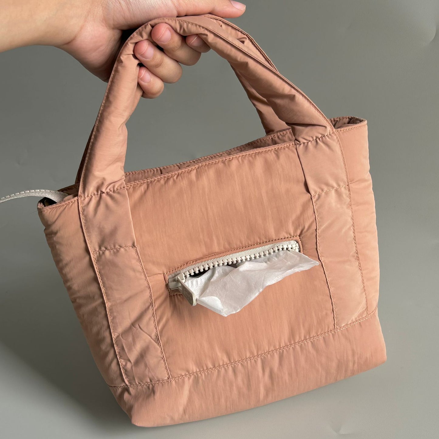 STB - SMALL TOTE BAG_CHOCO SAND