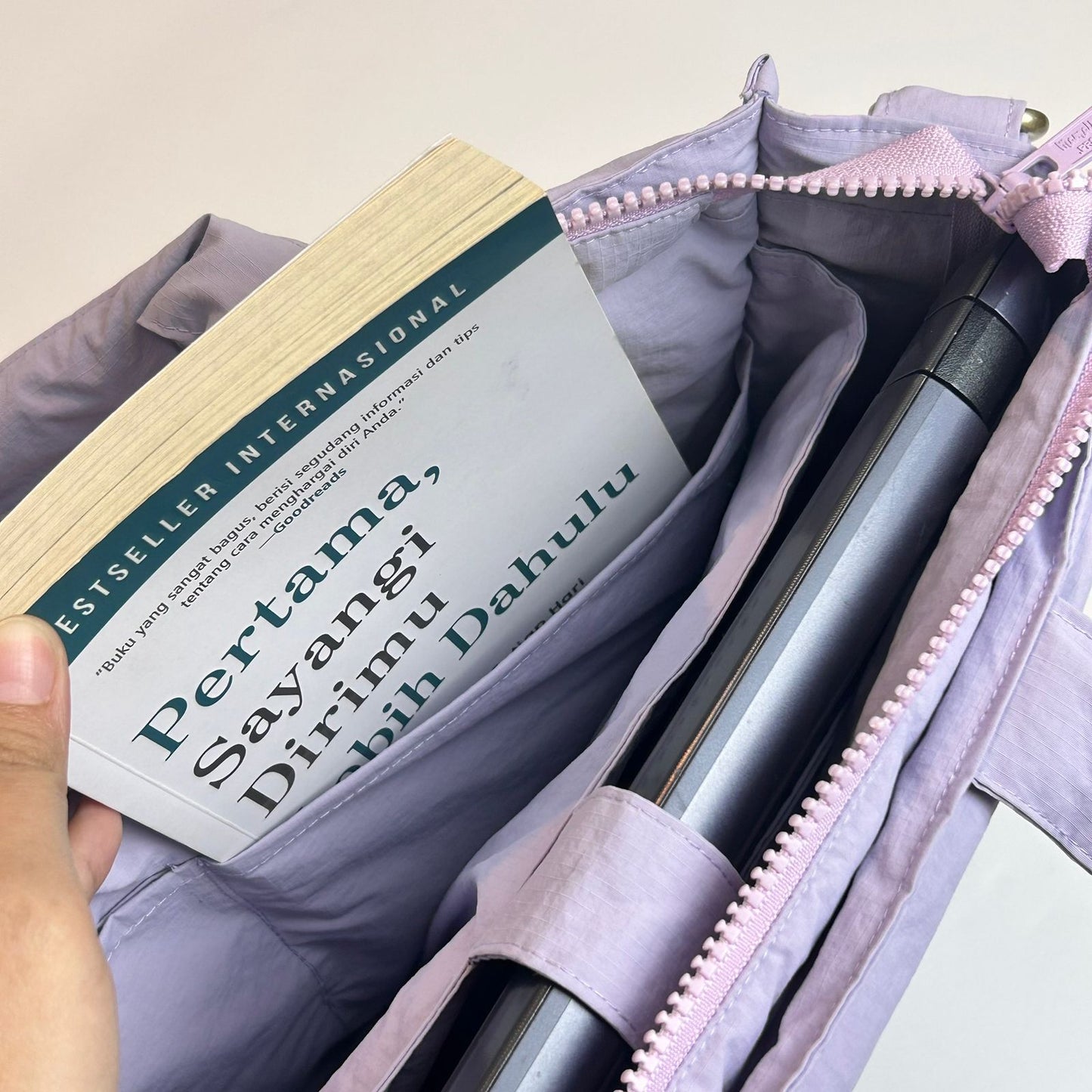 LAPTOP BAG_C6143_SOFT LILAC