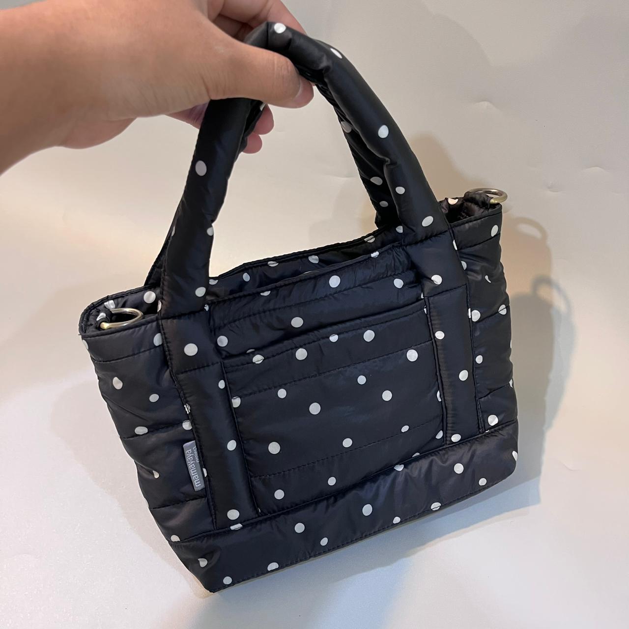 STB - SMALL TOTE BAG_POLKA HITAM