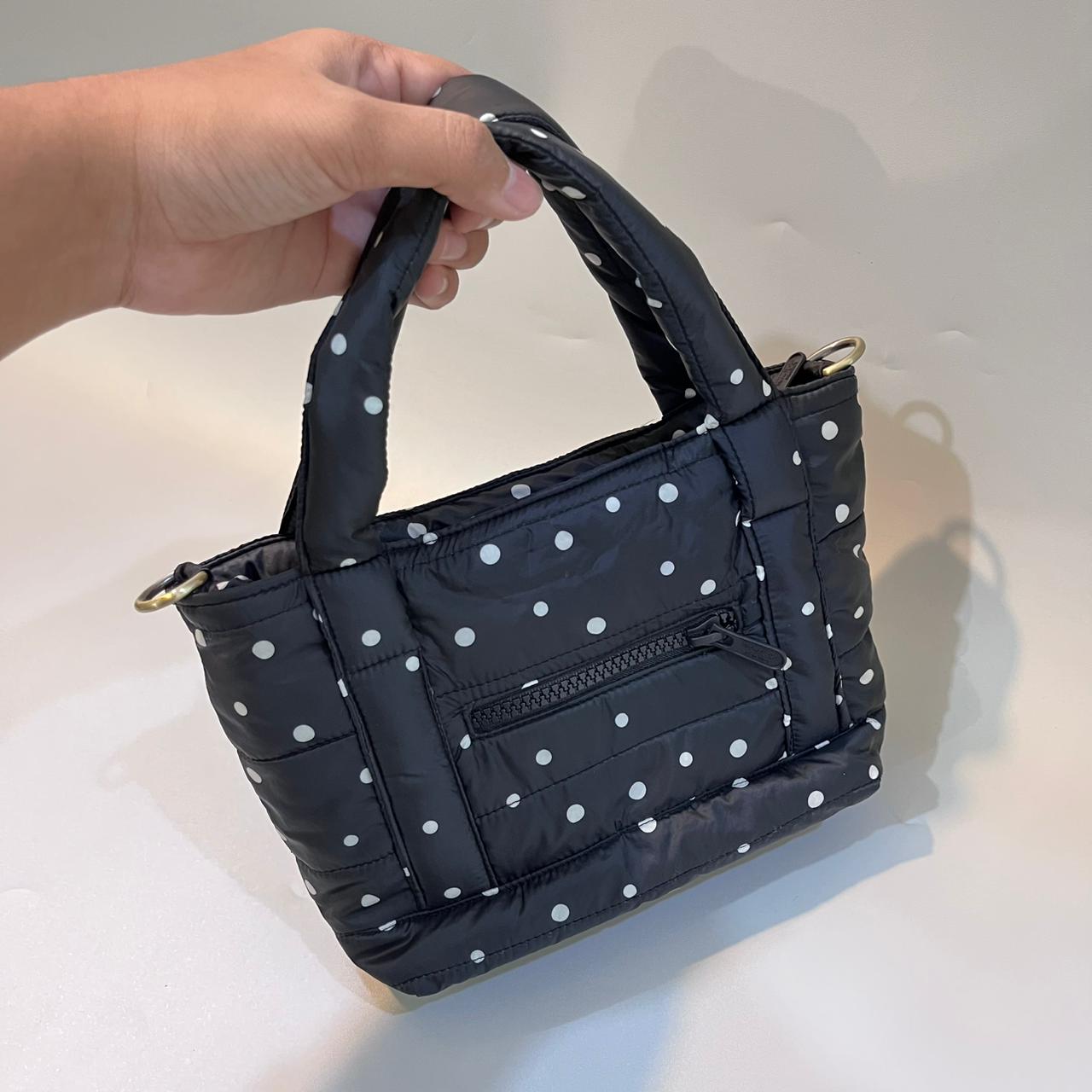 STB - SMALL TOTE BAG_POLKA HITAM