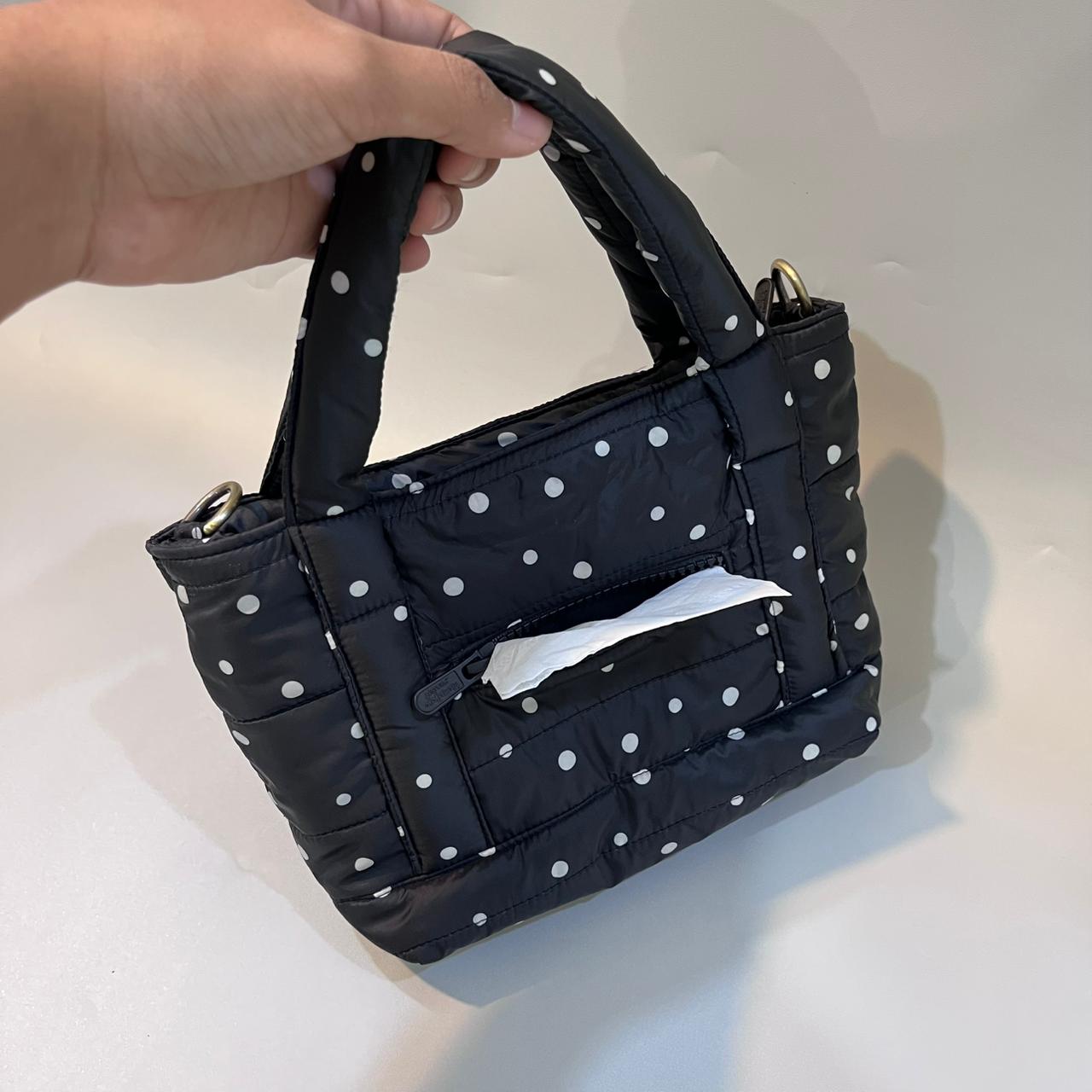 STB - SMALL TOTE BAG_POLKA HITAM