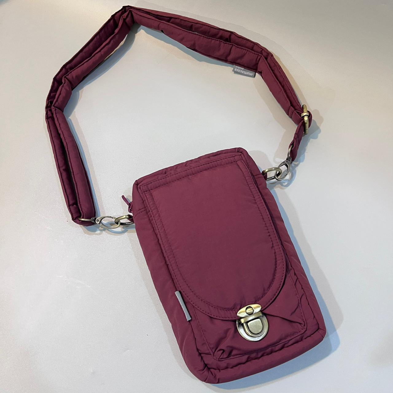 PHONE WALLET POUCH PUFFY_C7454_MAROON