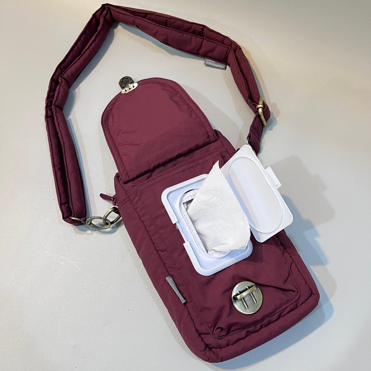 PHONE WALLET POUCH PUFFY_C7454_MAROON