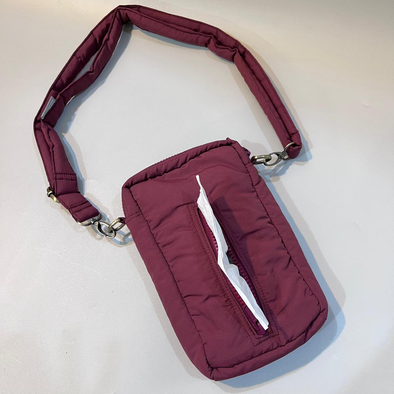 PHONE WALLET POUCH PUFFY_C7454_MAROON