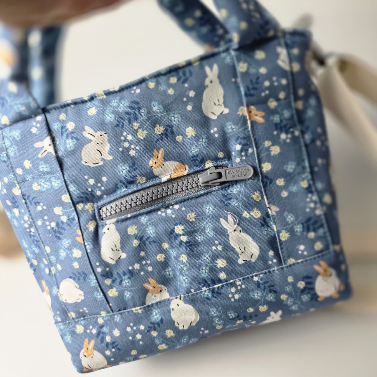 STB - SMALL TOTE BAG_BUNNY BLUE