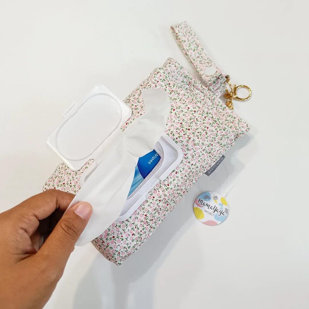 TISSUE POUCH 2 IN 1_BUNGA MINI PINK