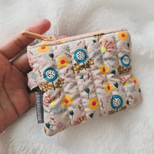 MINI SLIM POUCH BLOOMS PINK