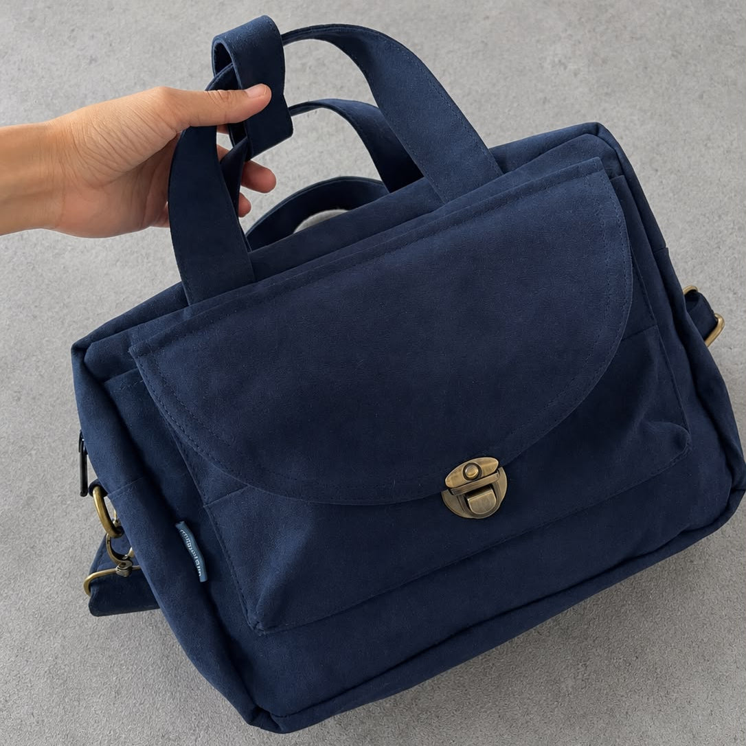 MULTI PURPOSE POUCH _ SUEDE NAVY