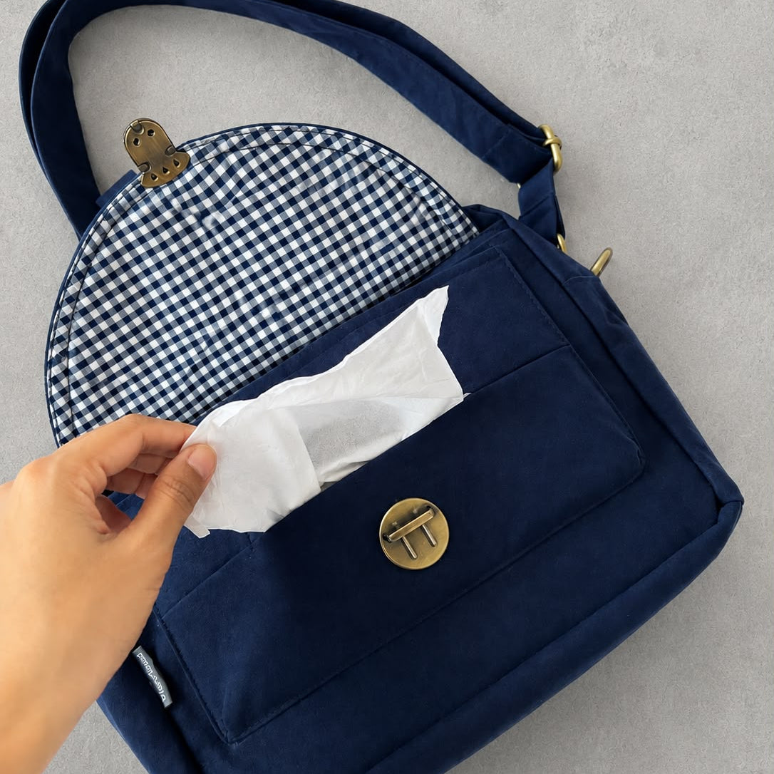 MULTI PURPOSE POUCH _ SUEDE NAVY