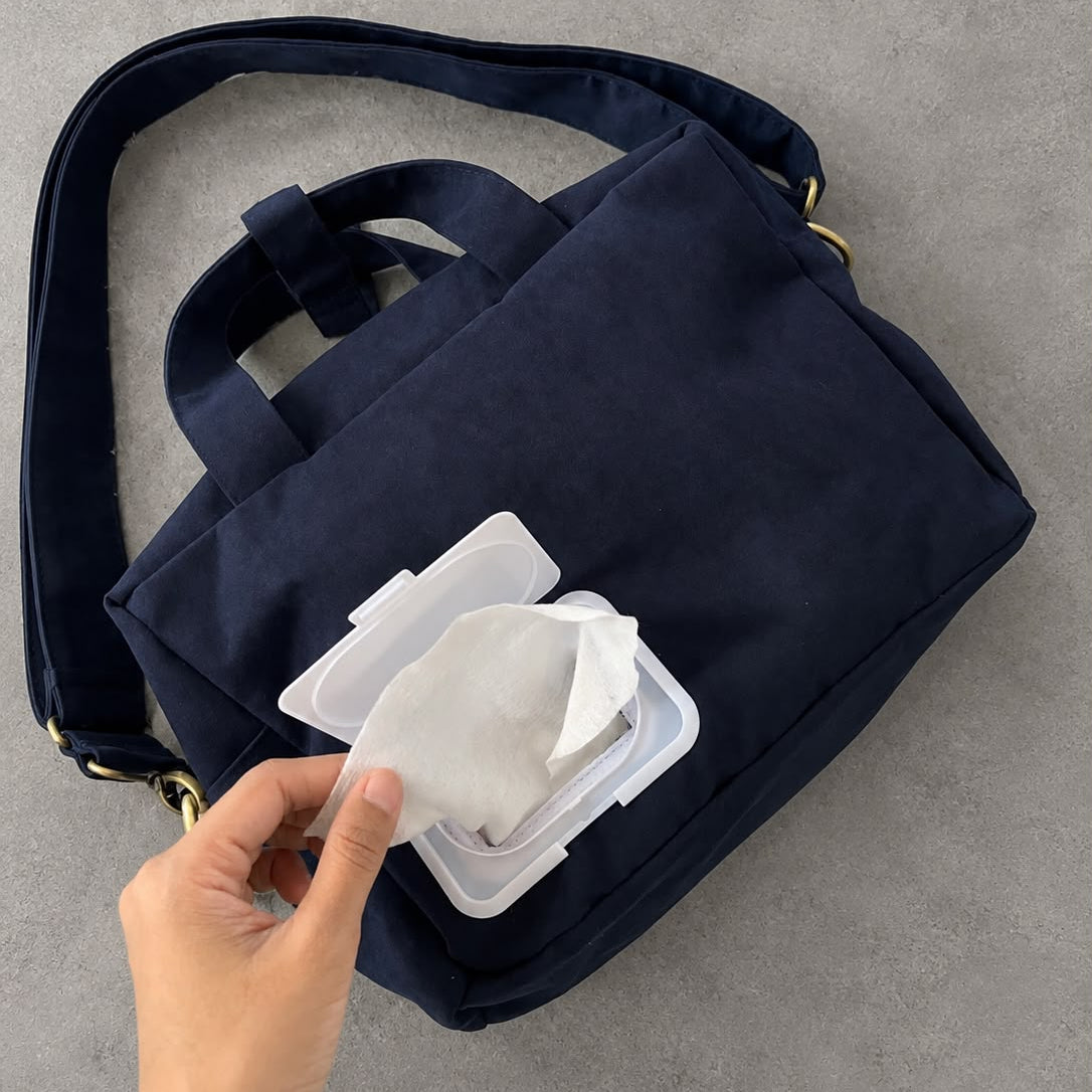 MULTI PURPOSE POUCH _ SUEDE NAVY