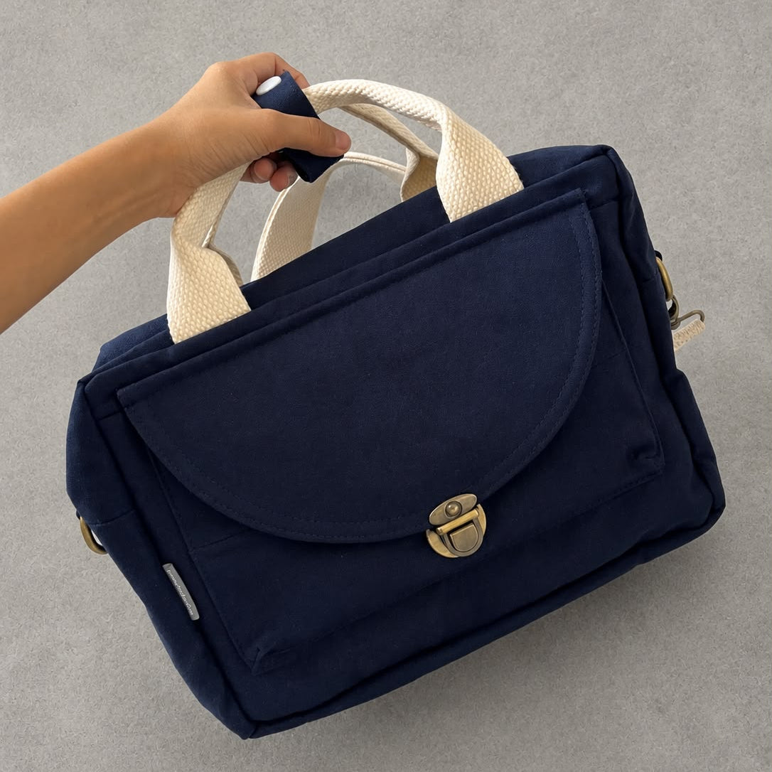 MULTI PURPOSE POUCH _ SUEDE NAVY