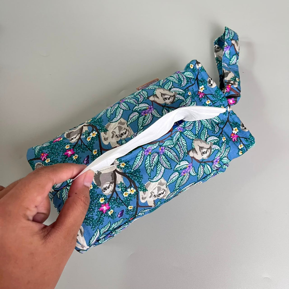 TISSUE POUCH 2 IN 1_KUNGKANG BIRU