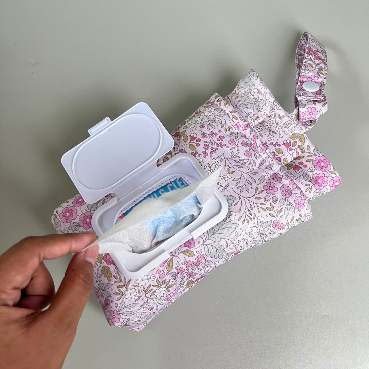 TISSUE POUCH 2 IN 1_FLORAL PINK