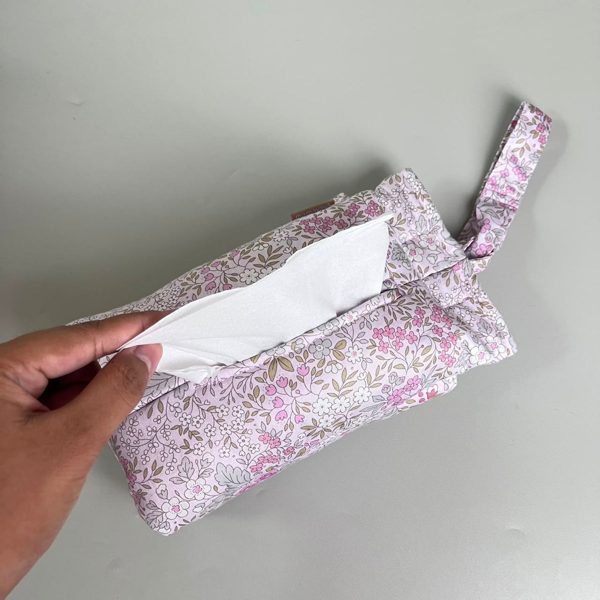 TISSUE POUCH 2 IN 1_FLORAL PINK