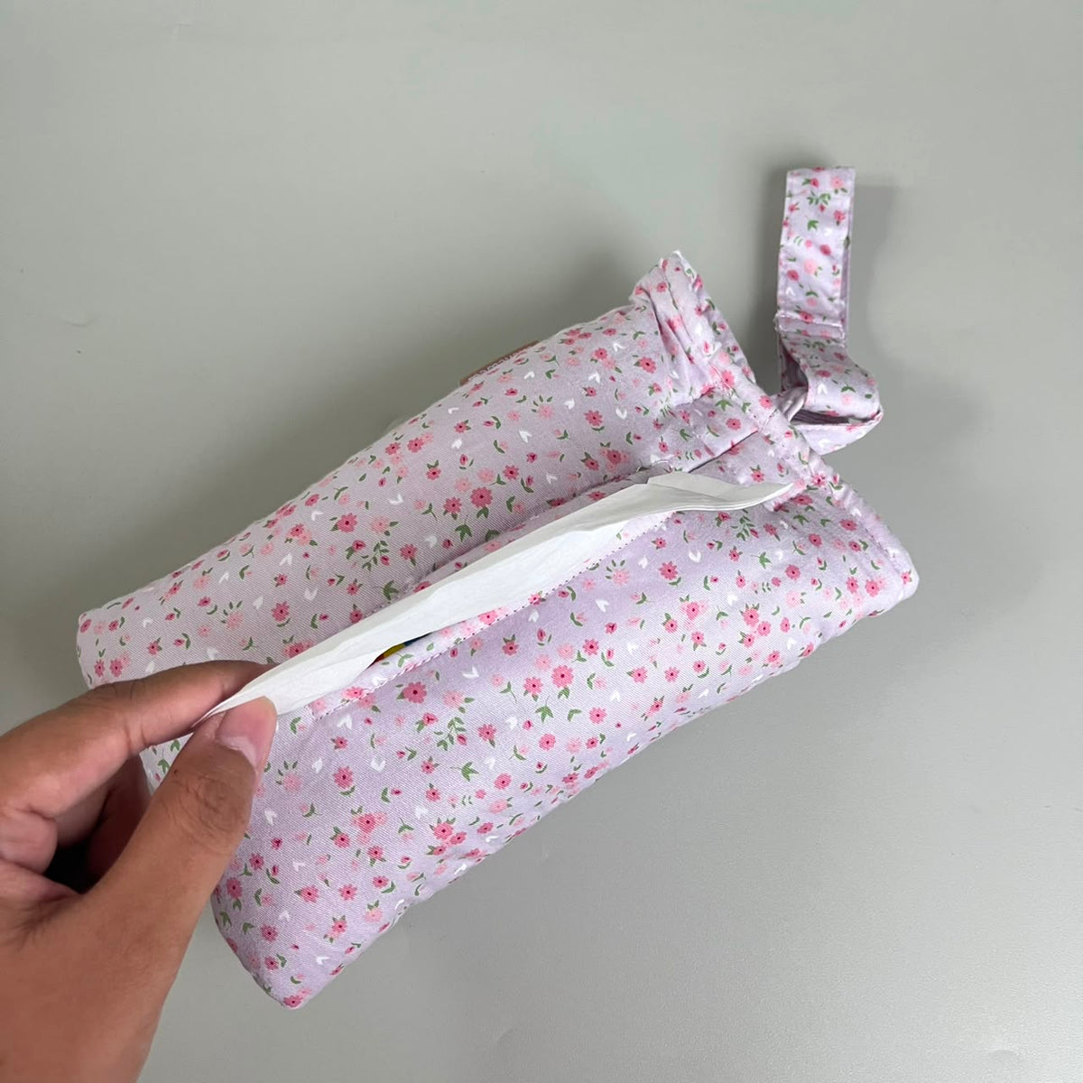 TISSUE POUCH 2 IN 1_MINI DAISY LILAC