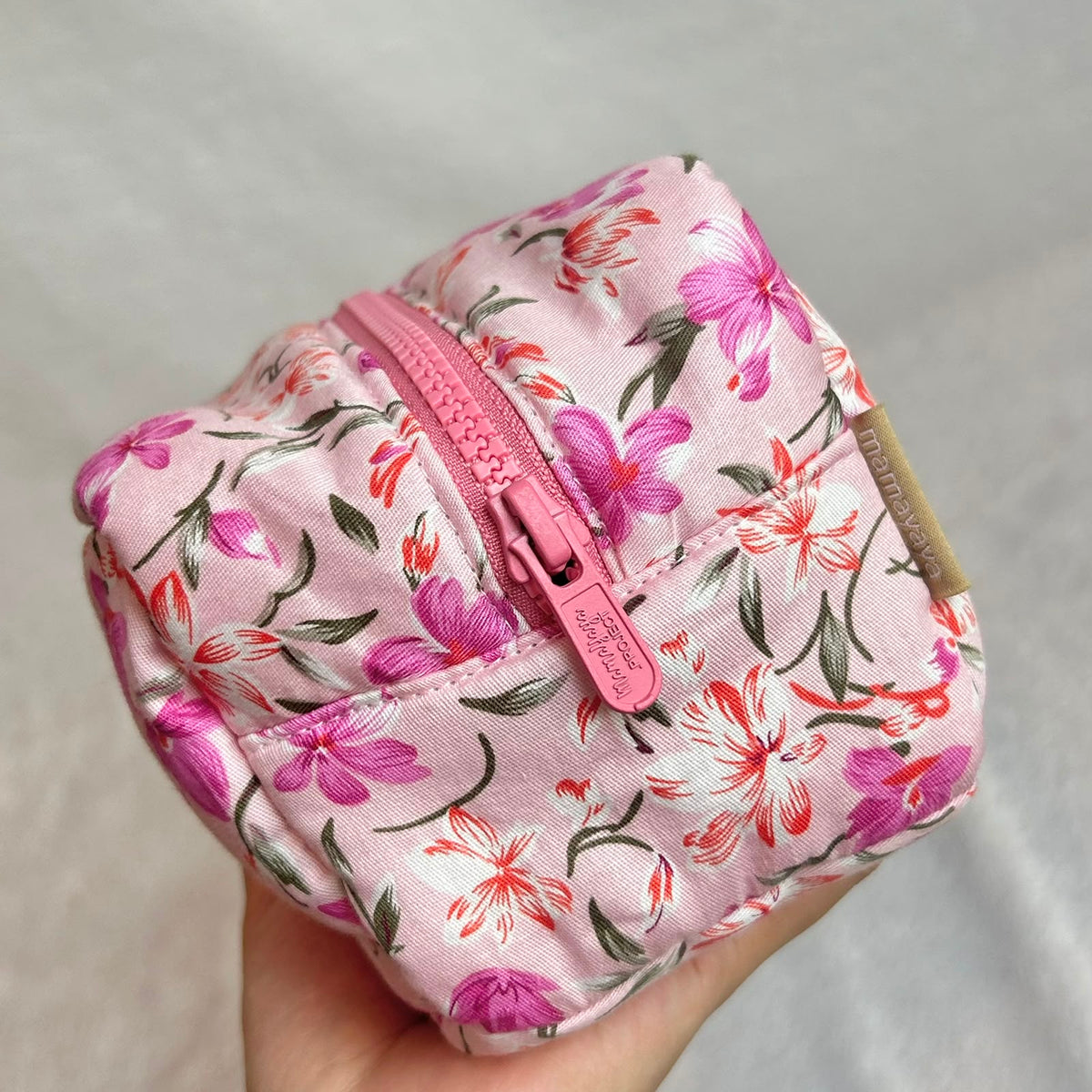 COSMETIC POUCH PUFFY_DAHLIA PINK