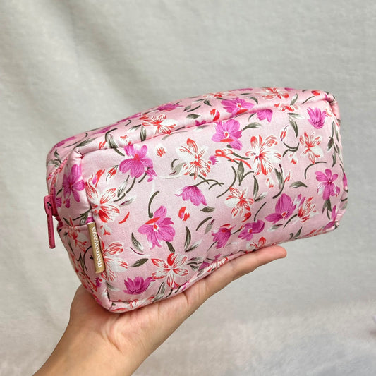 COSMETIC POUCH PUFFY_DAHLIA PINK