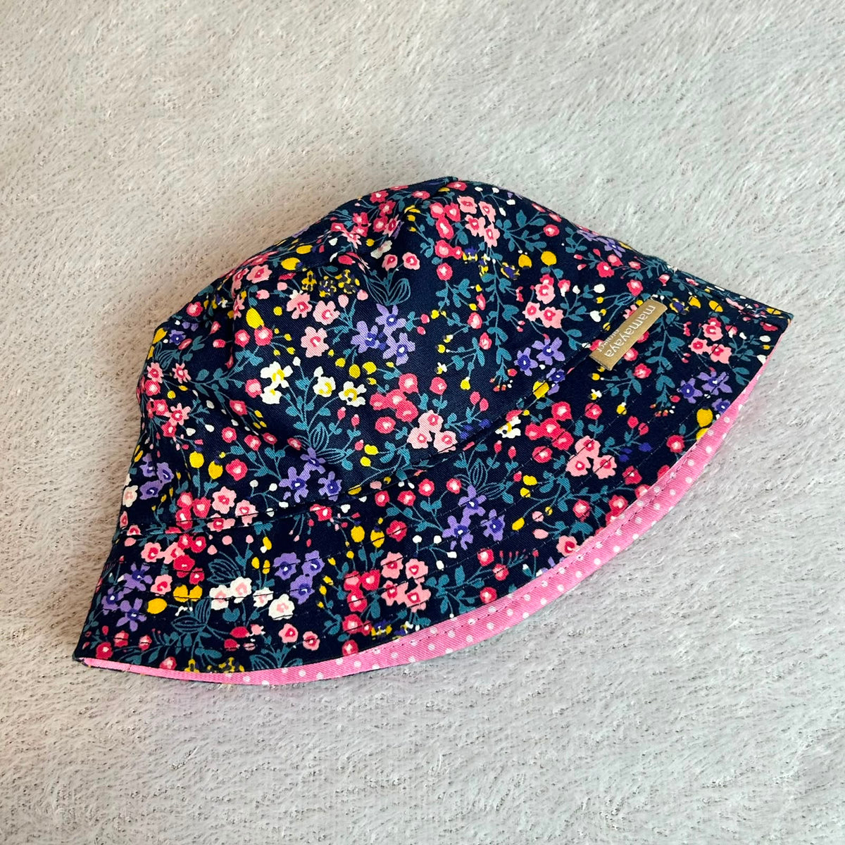 BUCKET HAT_DAFFODILS NAVY_56