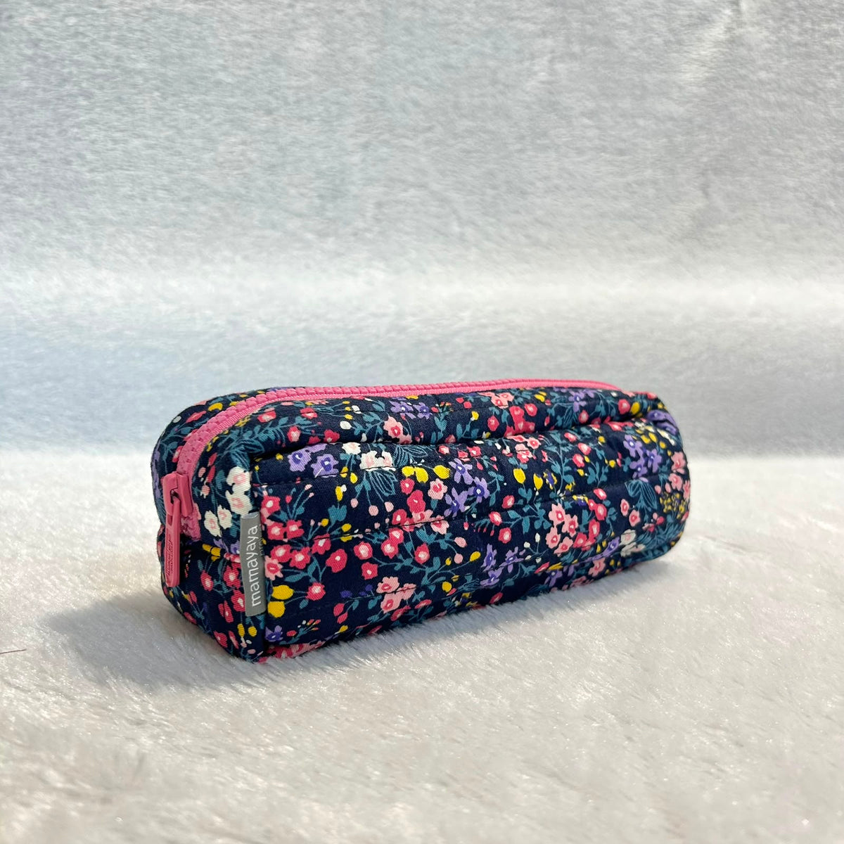 PENCIL CASE_DAFFODILS NAVY